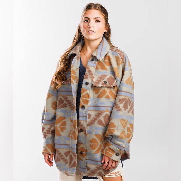 Free people Ruby Jacquard Fleece Jacket - Picture 1 of 4